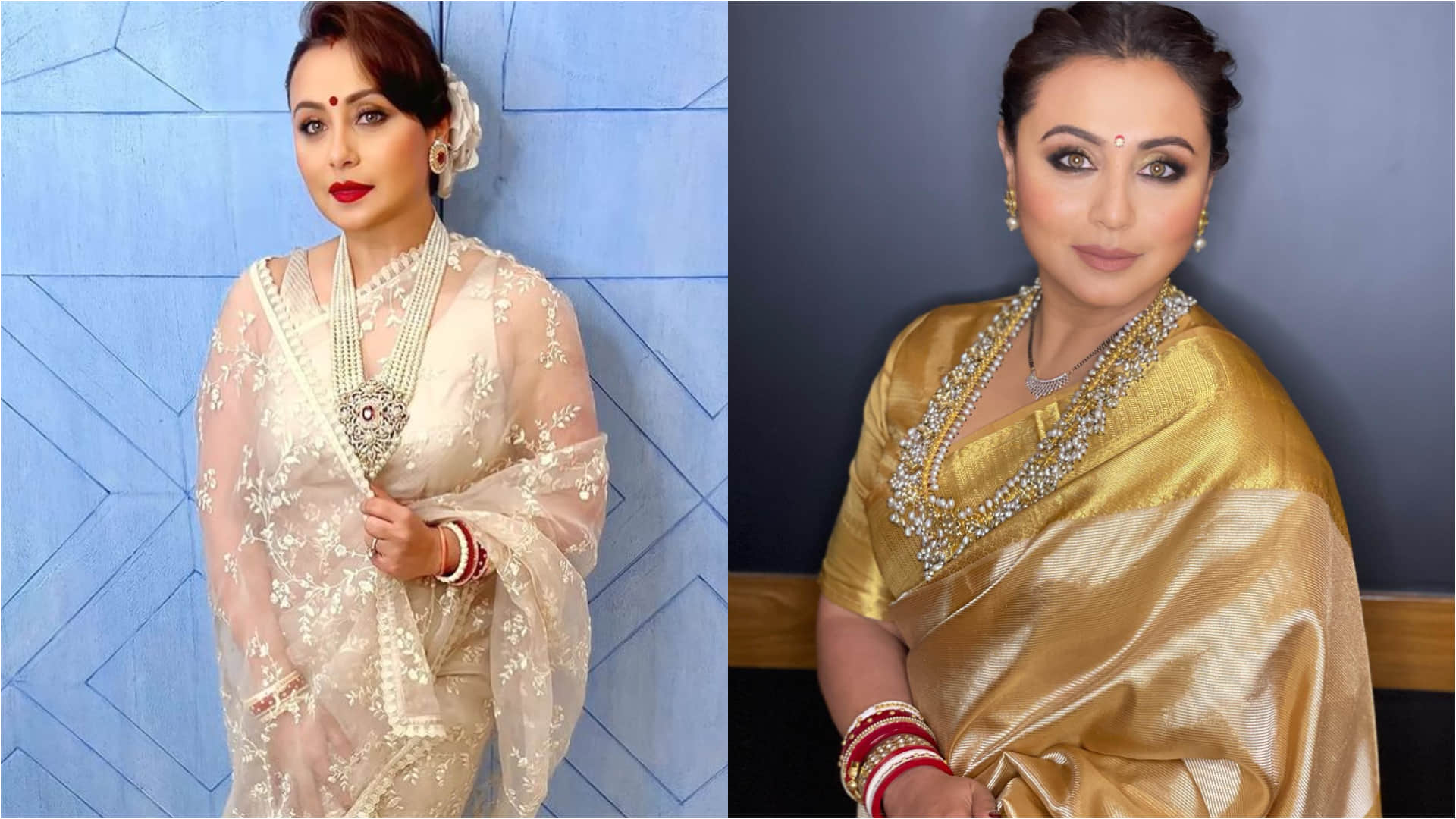 rani mukherjee mouni roy kajol traditional best in durga puja pandal