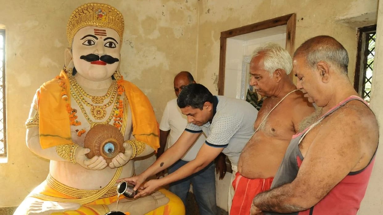 Shrimali Brahmins worship Ravana in Jodhpur mourns on Dussehra