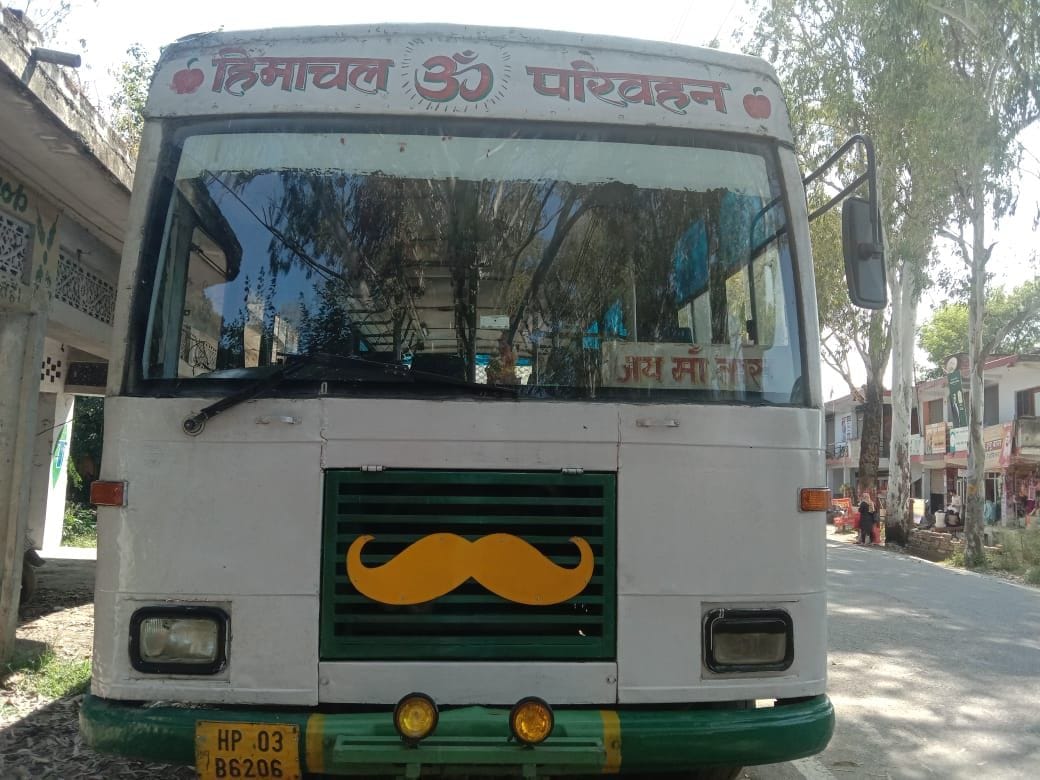 The government bus of Shimla depot could not reach Dharamshala even on the second day