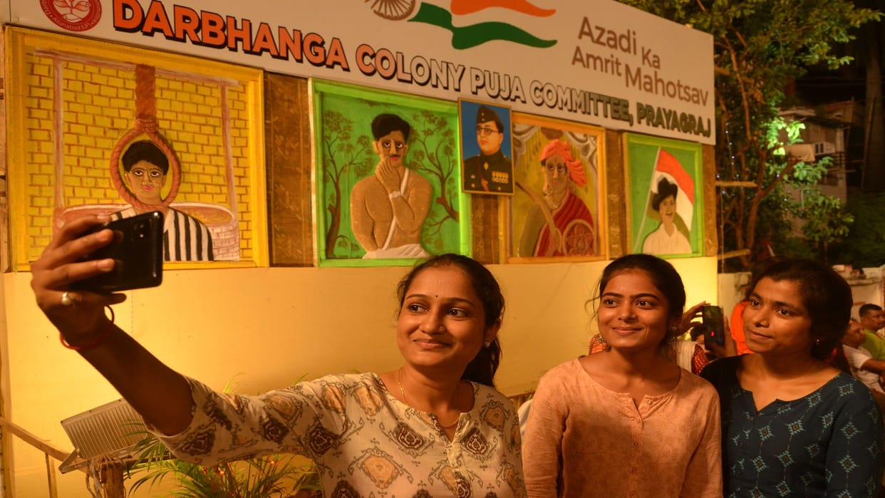 Durga Puja pandal became the confluence of the elixir of independence and women empowerment