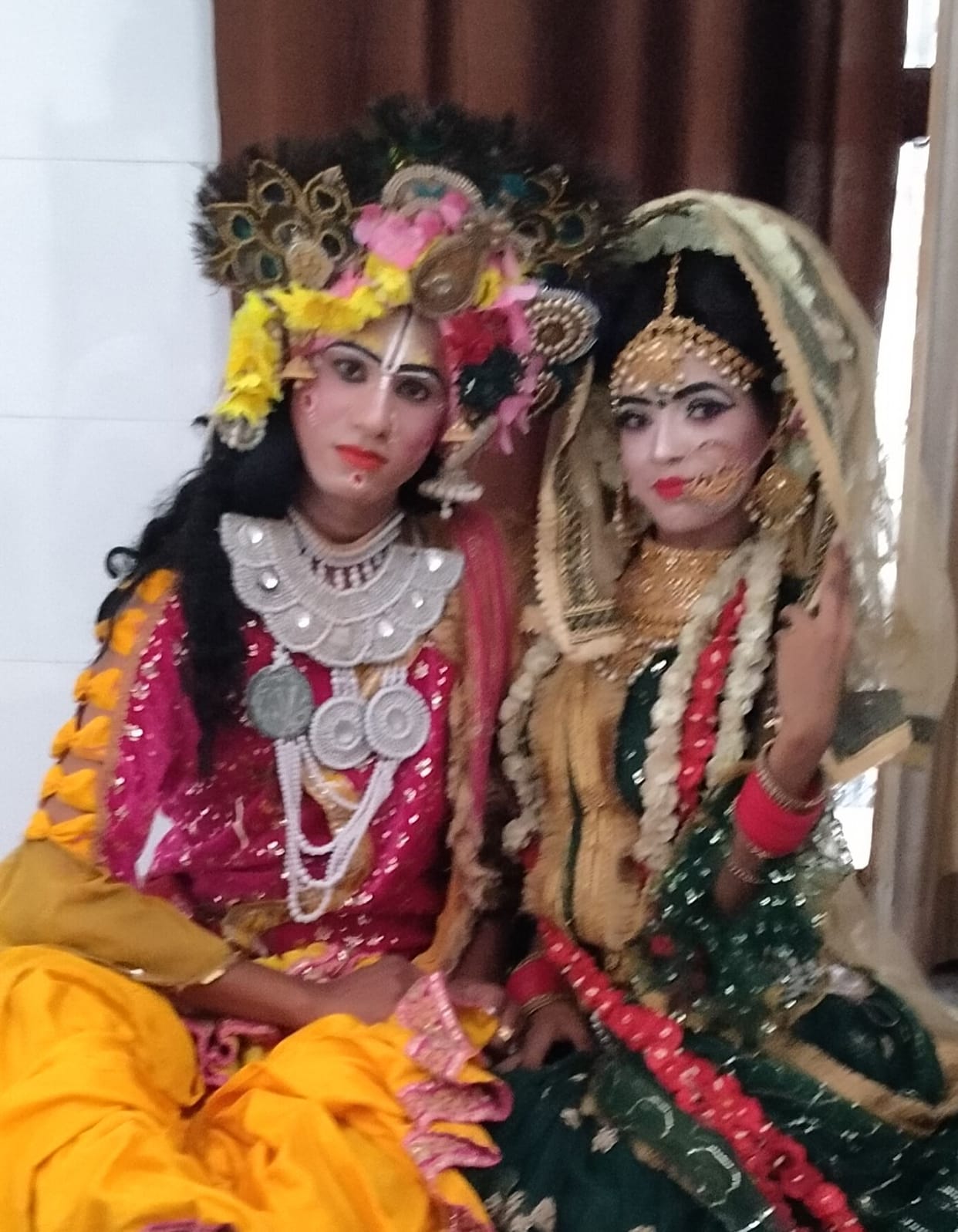 Maa Bhagwati's procession came out with pomp