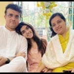 सौरव गांगुली, बेटी सना और पत्नी डोना