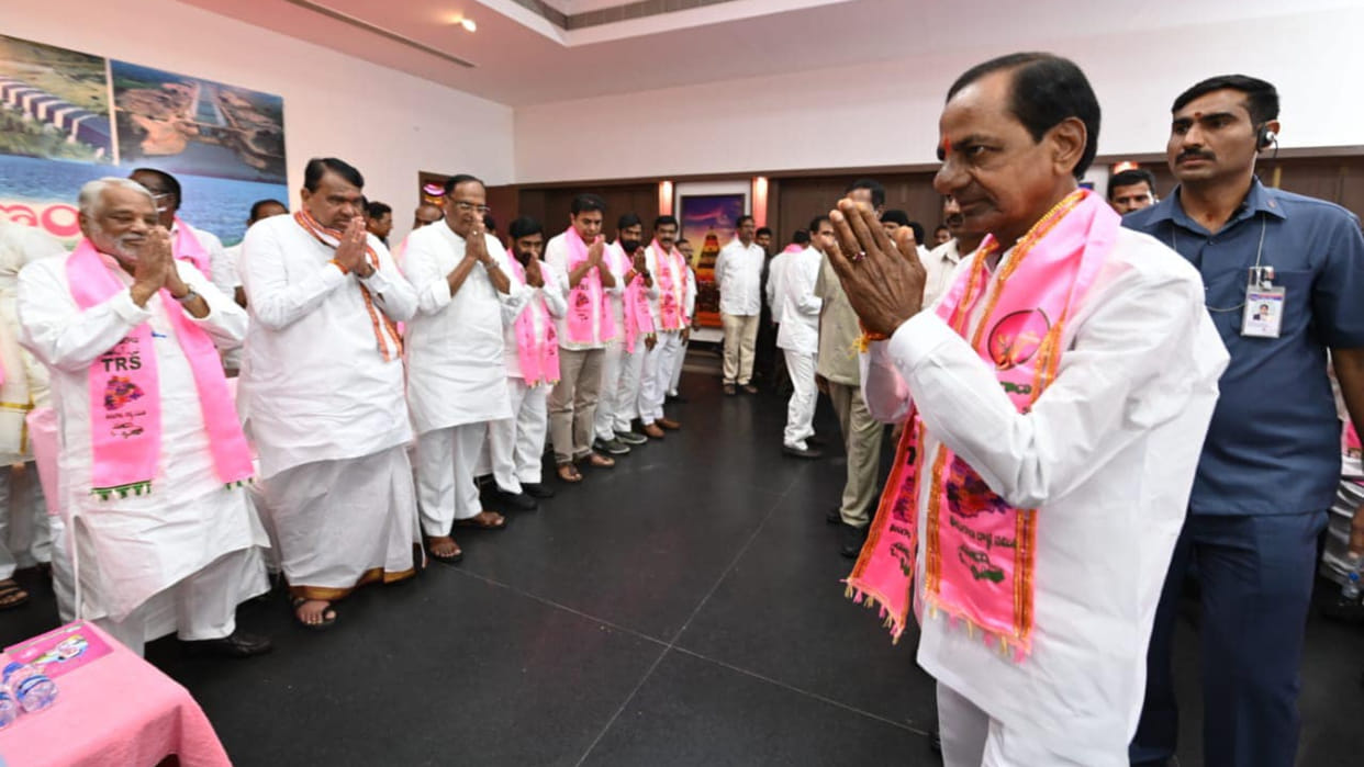 BJP Cong hit out at KCR for renaming party Asaduddin Owaisi welcomes