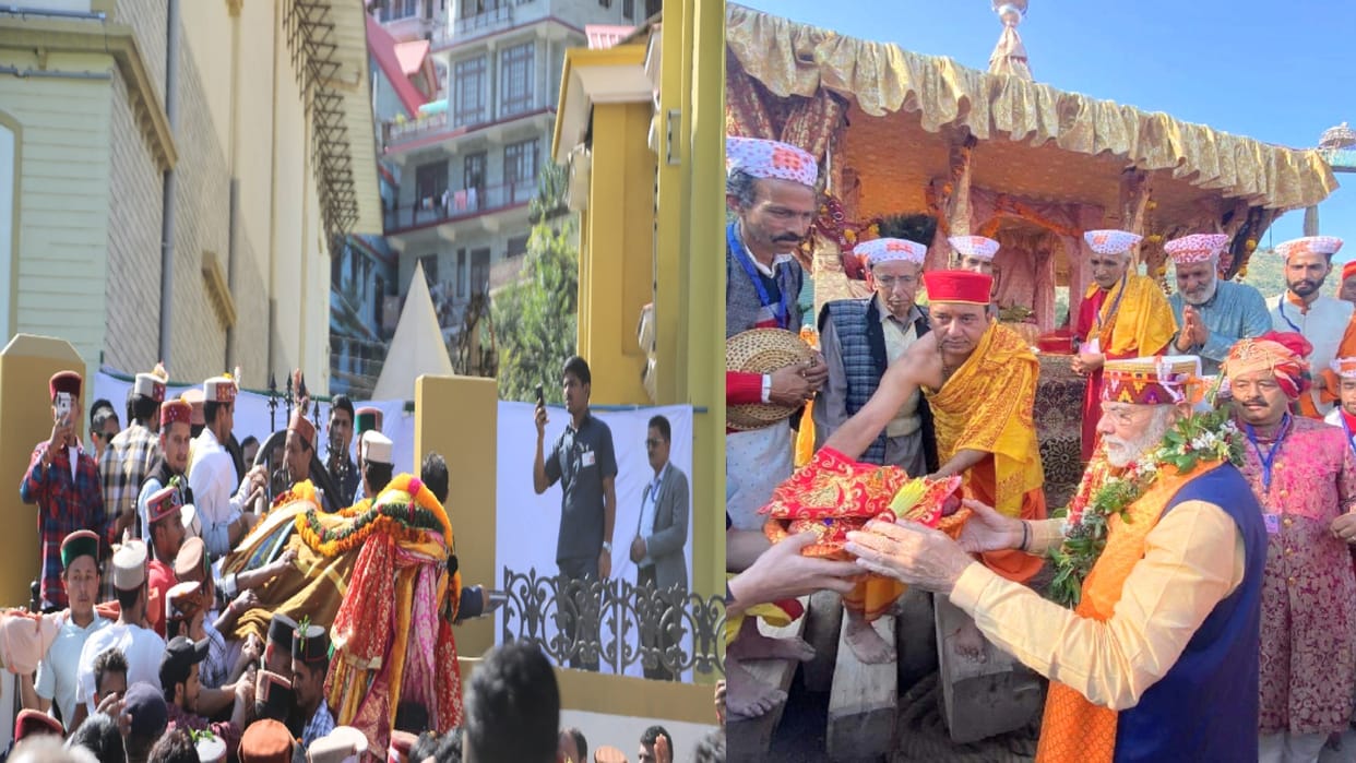 Devta Brindu was adamant on opening the door of the stage made for PM Modi in kullu Dussehra