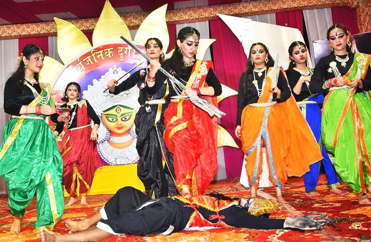 Durga Pooja in pipaliya Gadarpur