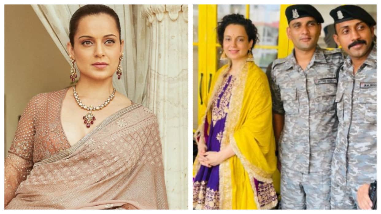 Emergency Actress Kangana Ranaut shares pics with soldiers worships rifles during Vijay Dashmi Shastra Pooja