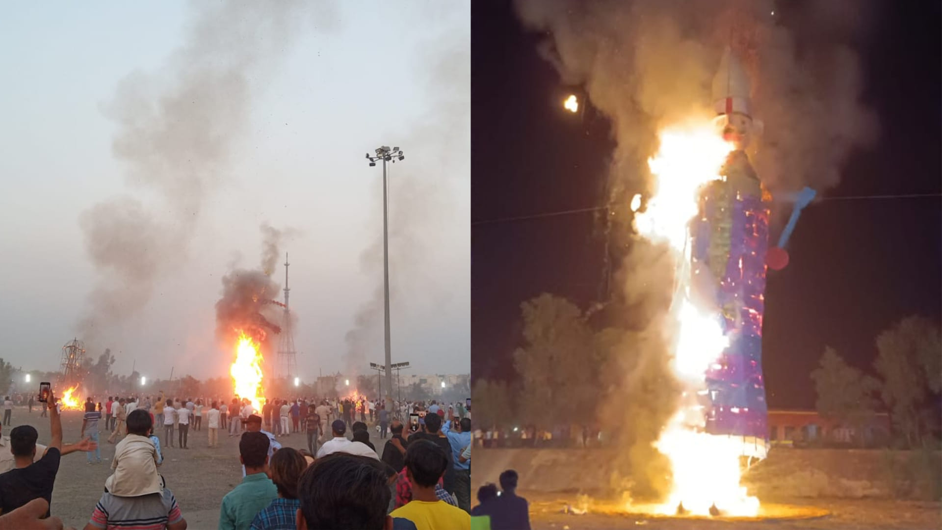Dussehra celebrated with pomp in Haryana, see photos