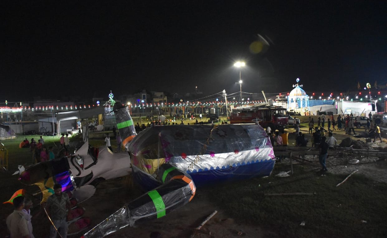 Police arrived late in the night to follow the rules, the organizers got furious