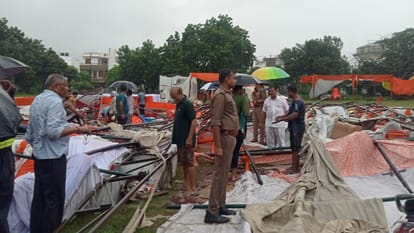 घटनास्थल का एक दृश्य।
