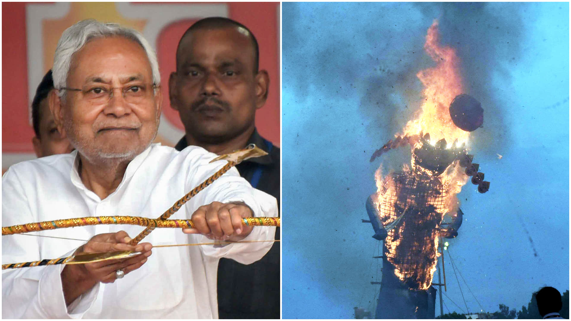 Dussehra Ravan Dahan celebration across the country devi Durga visarjan 2022