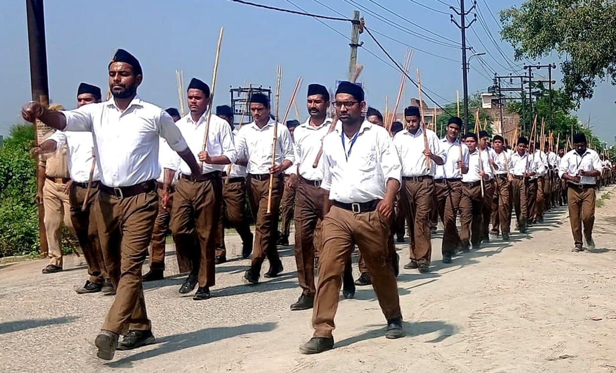Volunteers did the path movement