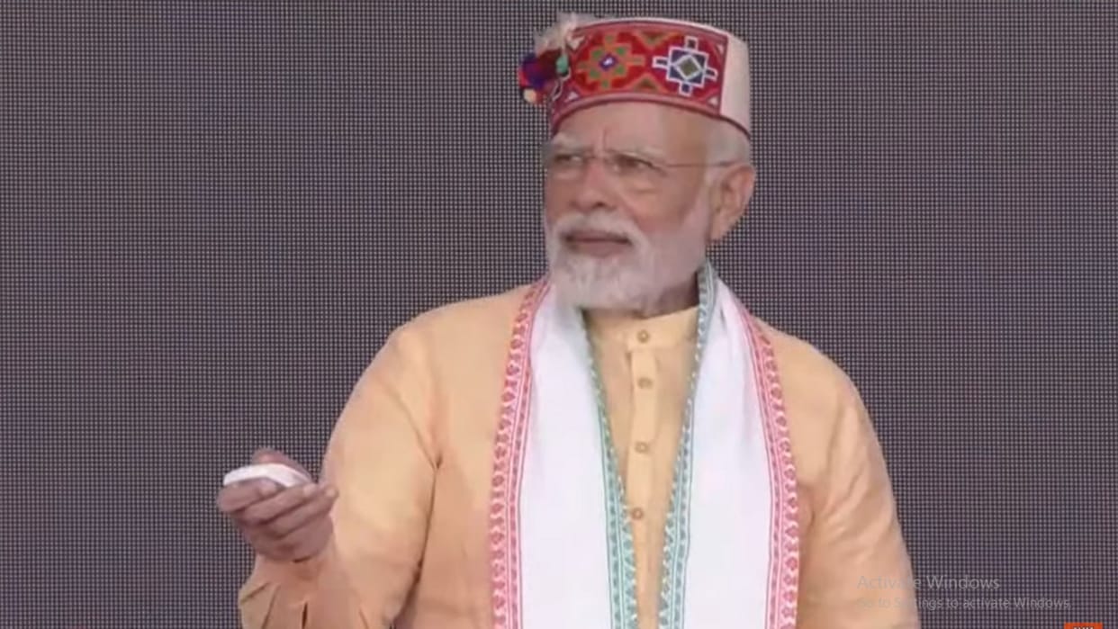 pm narendra modi inaugurates aiims bilaspur and hydro engineering college Bandla