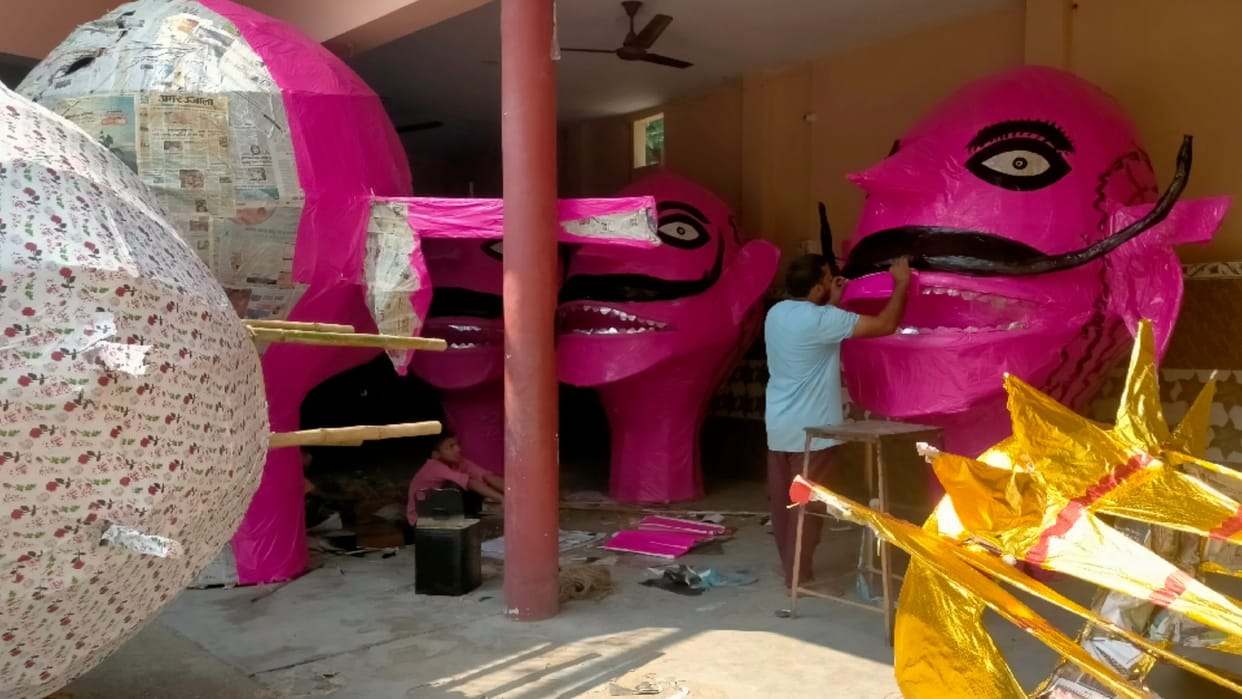 Ravana's effigies remained in the same family for 60 years
