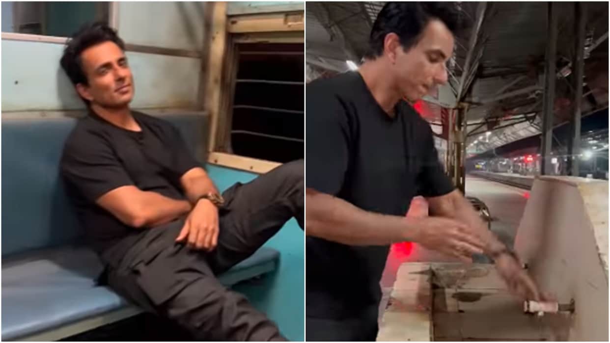 sonu sood travel in mumbai local train actor compare station water to mineral water troll