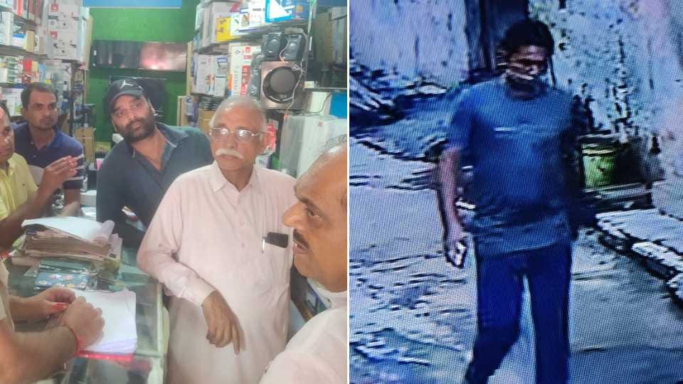 Theft in electronics shop in Ganaur of Haryana