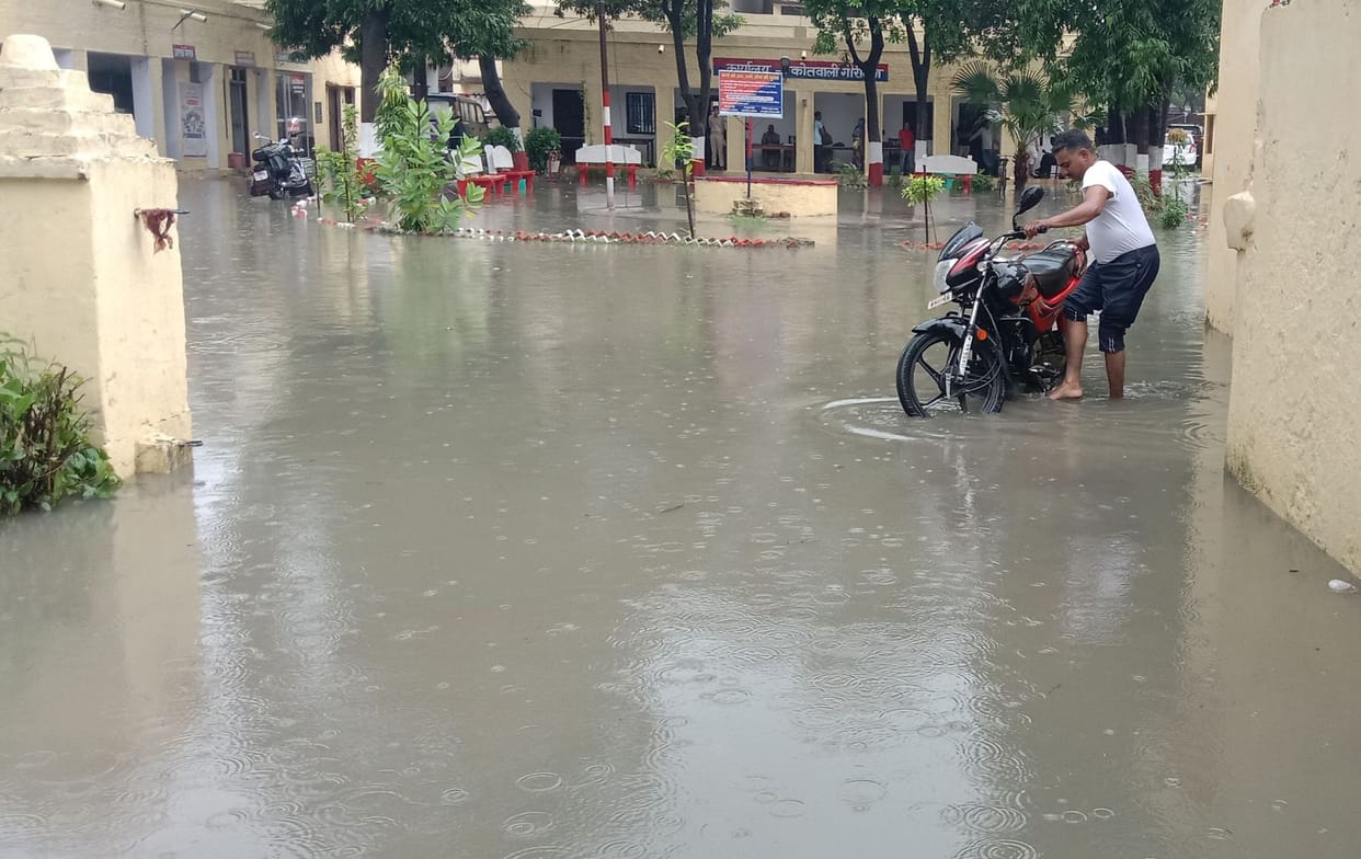 Crops fell in the fields, school-office  drowned