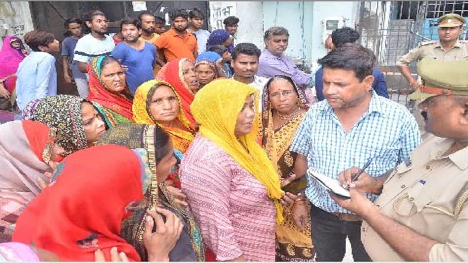 Agra hospital fire Death of doctor and son daughter  father said killed by setting fire