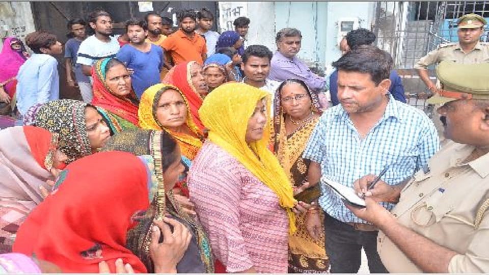 Agra hospital fire Death of doctor and son daughter  father said killed by setting fire