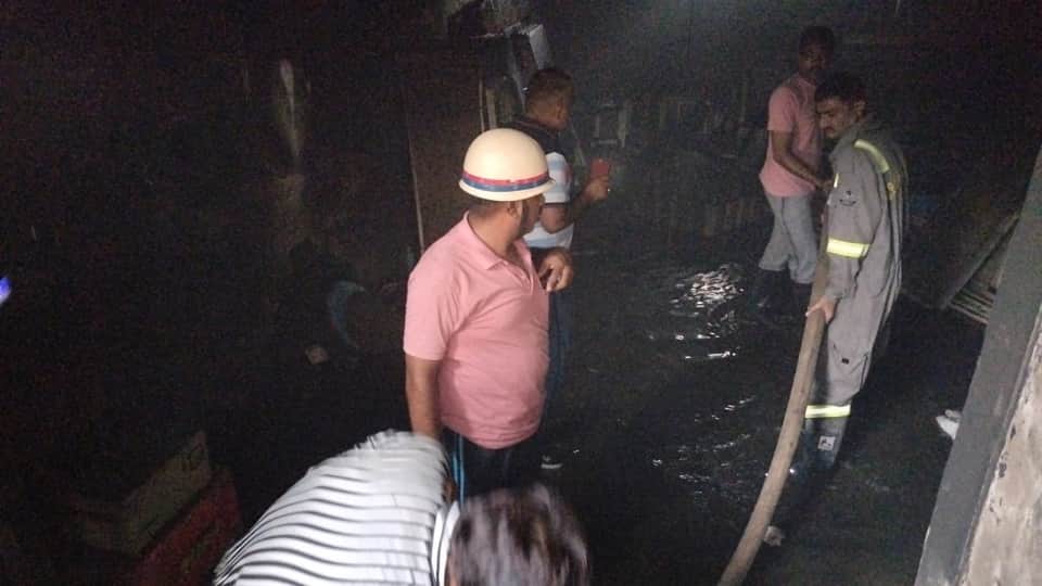 fire in cooler factory at Etmadpur Agra