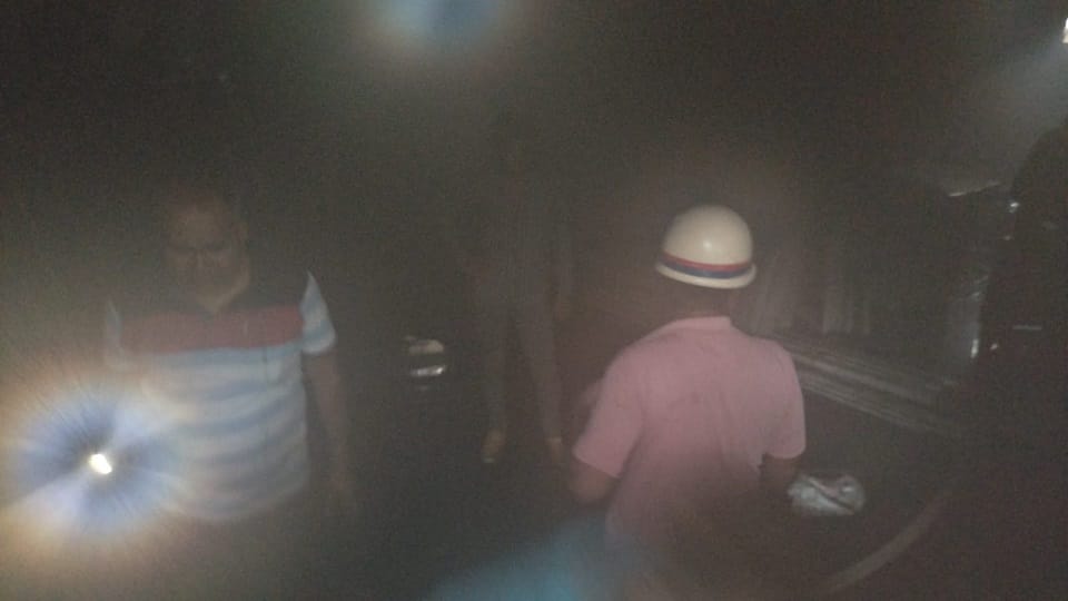 fire in cooler factory at Etmadpur Agra