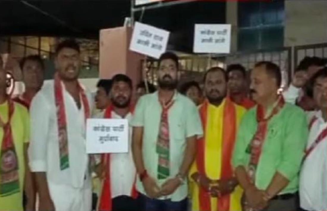 BJP protest in Varanasi over controversial tweet of Congress leader