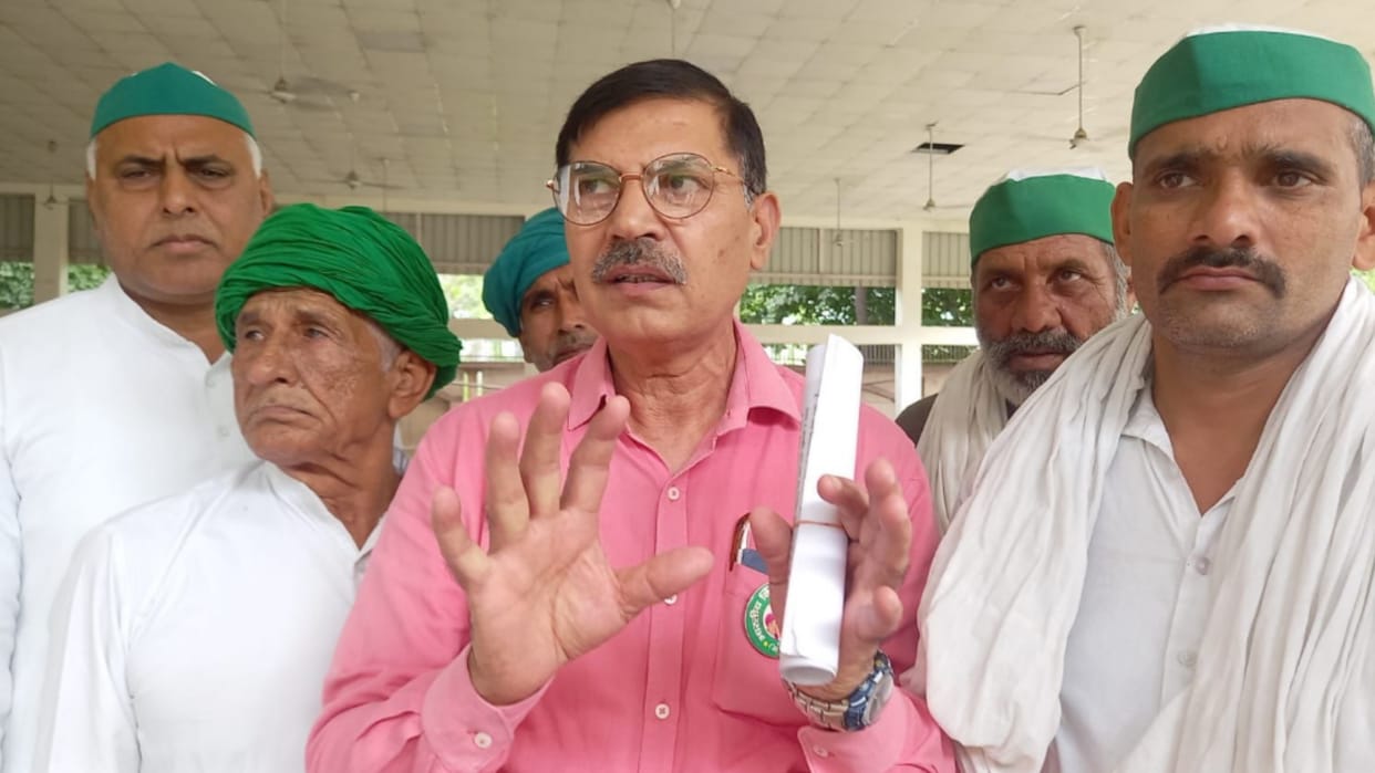 Baghpat: BKU's warning, if the tractors coming to the Mahapanchayat are stopped, will jam the district
