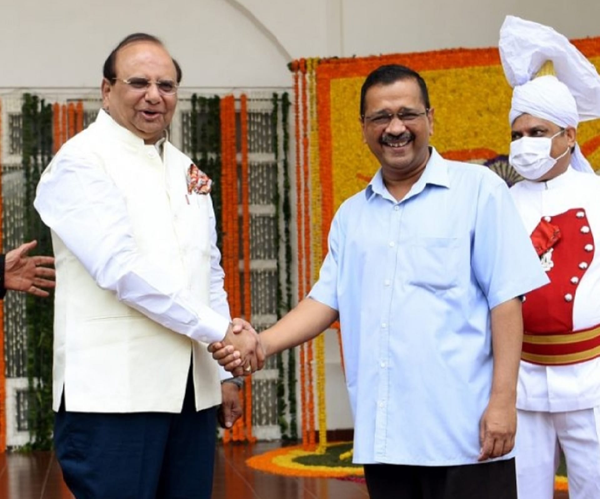 Delhi LG Dr VK saxena and CM Arvind Kejriwal