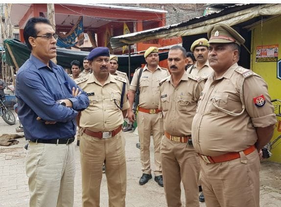 Hathras: Uproar over beating a mentally unwell youth, police force deployed
