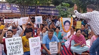 All Jammu based reserved categories employees association Kashmir protest demand relocation