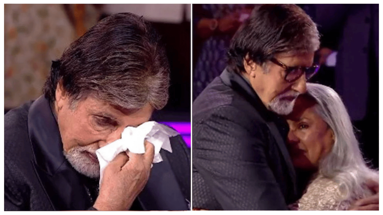Kaun Banega Crorepati KBC 14 amitabh bachchan gets teary eyed After Seeying jaya abhishek 80th birthday