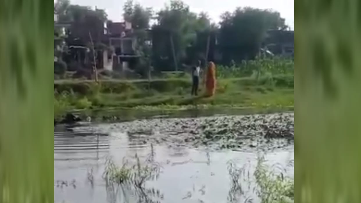 A video of a women getting beaten went viral in Lucknow.
