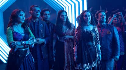 Maja Ma Movie Review and Rating in Hindi Madhuri Dixit Gajraj Rao Ritwik Bhowmik Simone Singh Rajit Barkha