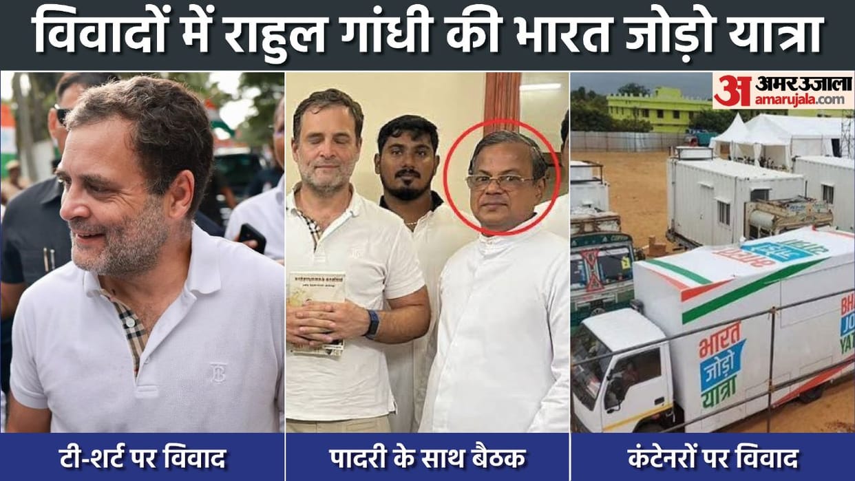 Rahul Gandhi Congress Bharat Jodo Yatra completes month mired in controversies BJP Kerala Karnataka Tamil Nadu