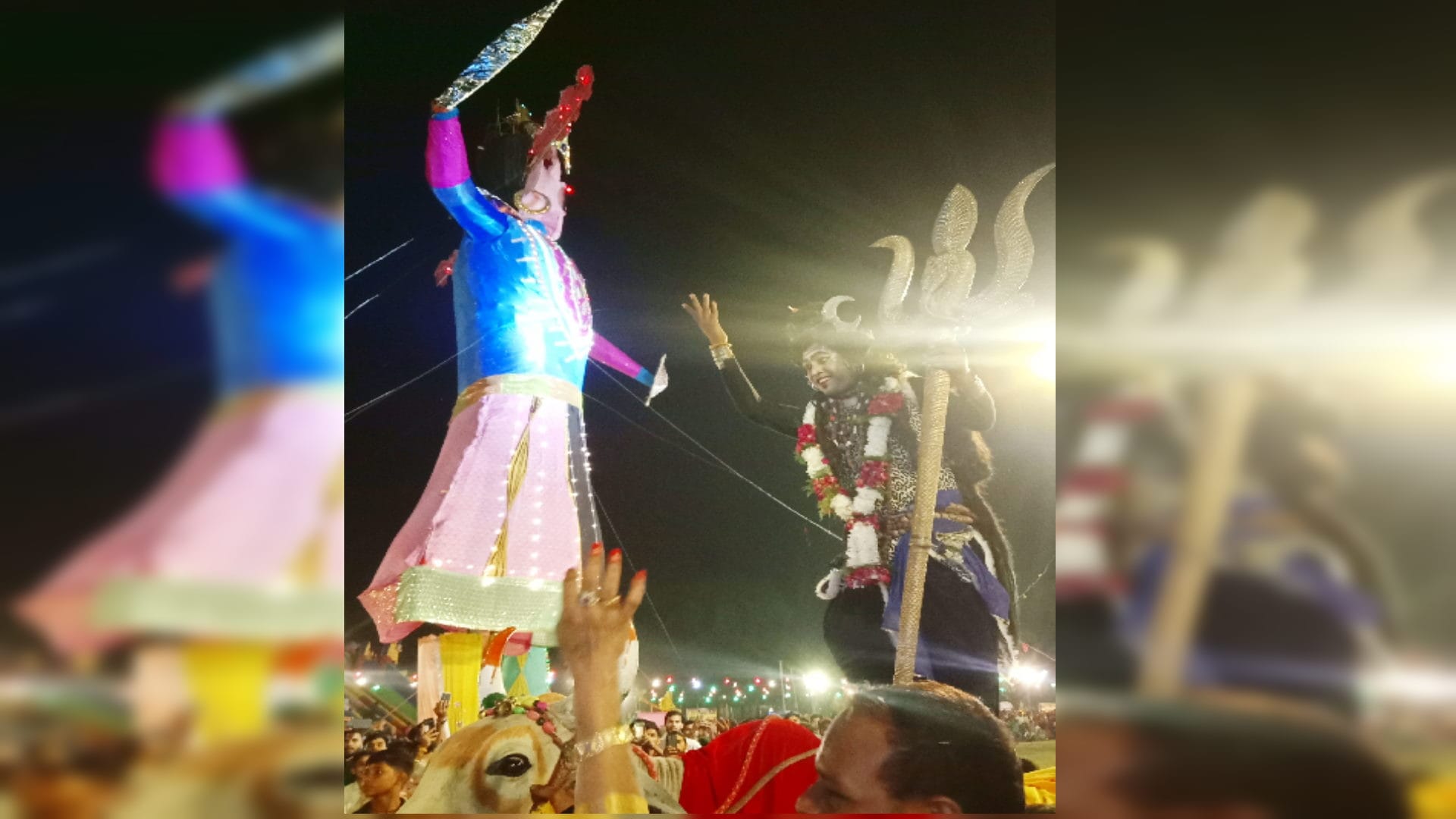 Dussehra 2022: The burning of effigies of Ravana took place at 10 places in the city, the praises of Shri Ram