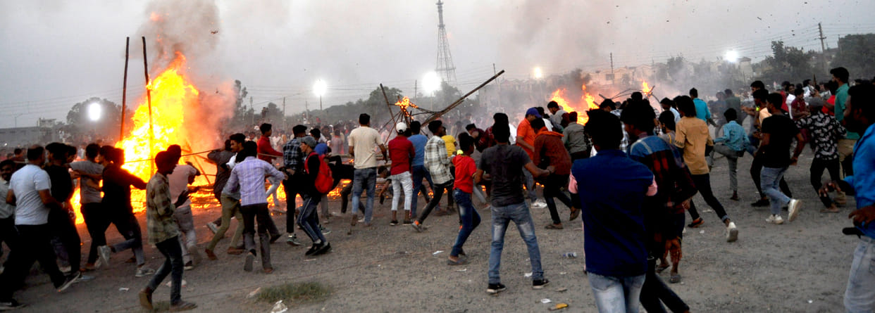 The burning of Lankesh's clan, the chants of Shri Ram echoed