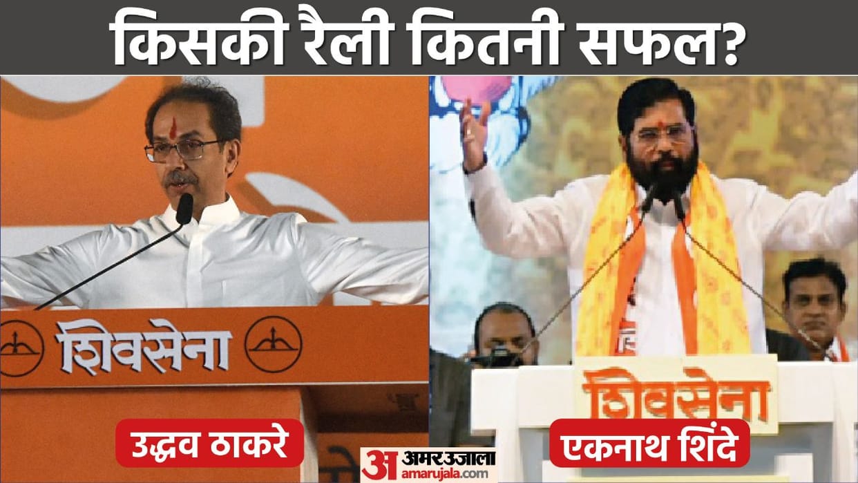Dussehra Rallies:  Uddhav, Shinde fight for claim on Shiv Sena and Balasaheb's legacy