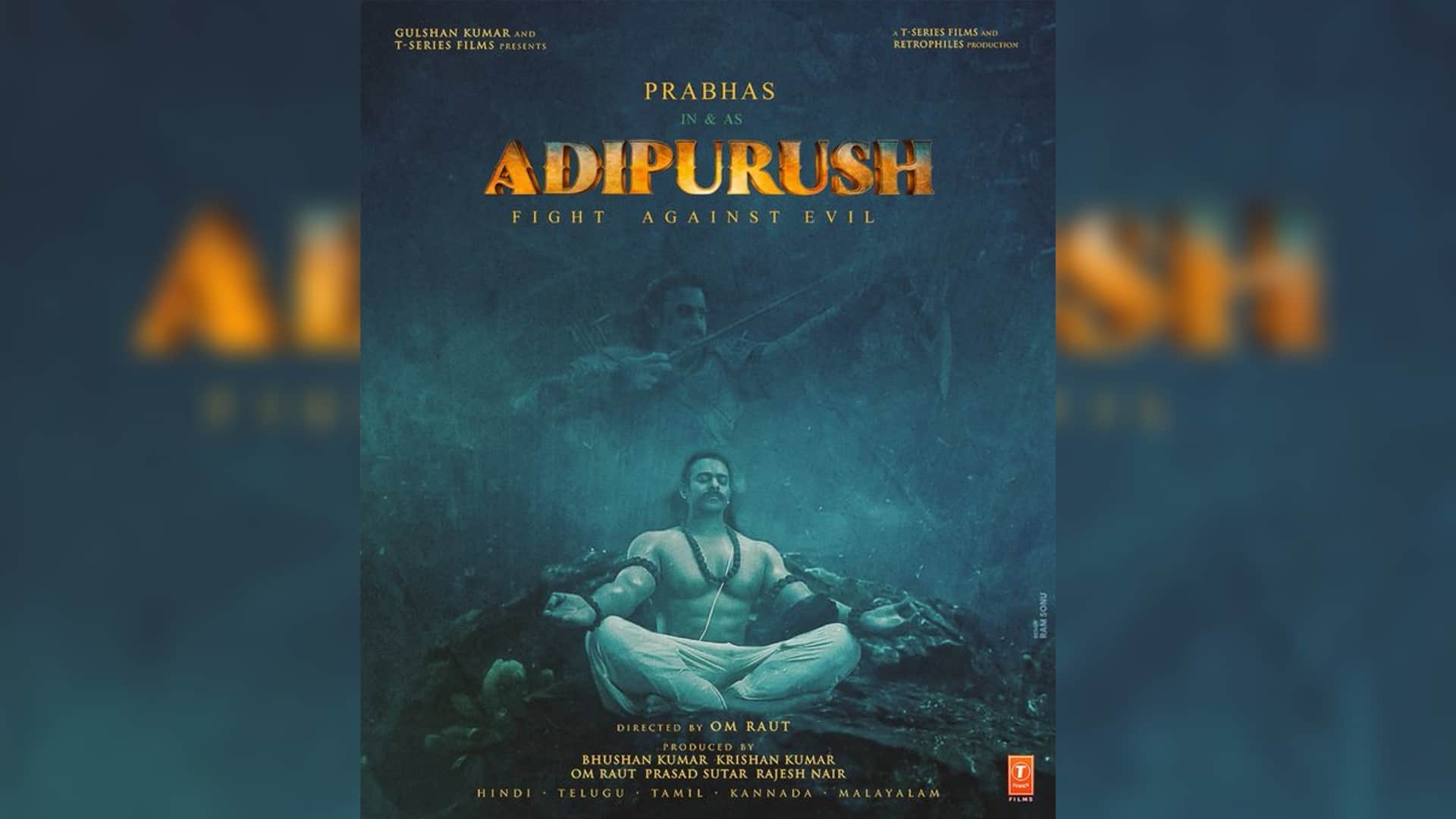 Adipurush Prabhas saif ali khan kriti film hindi teaser creates history comes next to yash kgf 2 on youtube