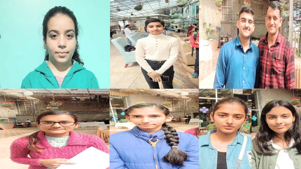 amar ujala Medhavi Chhatra Samman, Six meritorious students who were at number one in the merit list of 10th-1