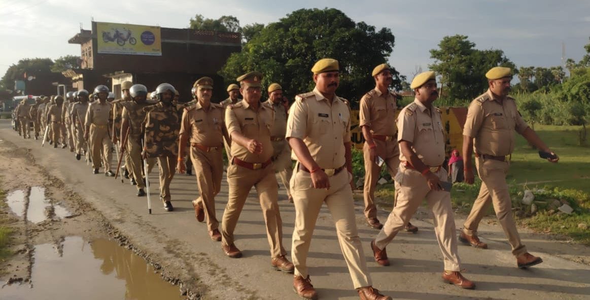 police appeal to maintain peace during march