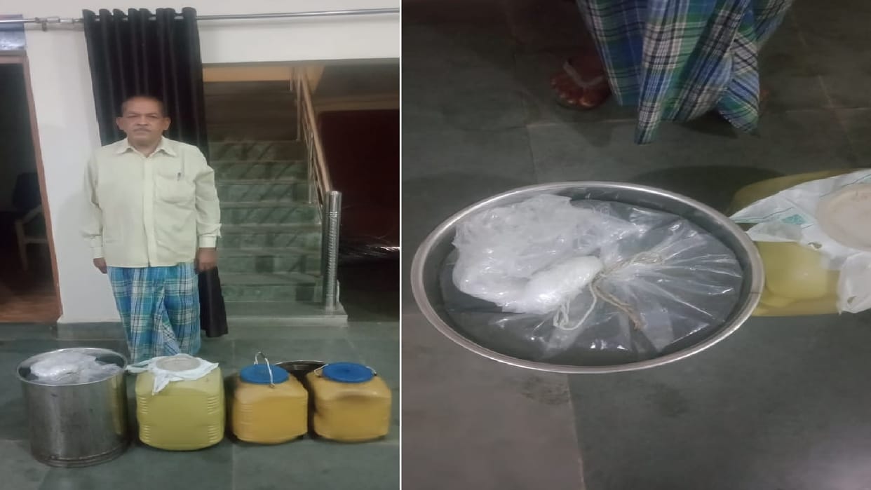 grocery store shopkeeper arrested for selling liquor in chhattisgarh korba