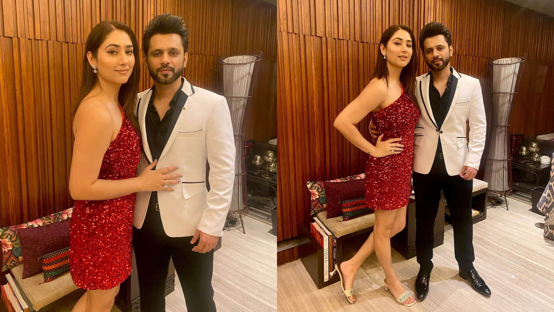 Bade Achhe Lagte Hain Serial Actress Disha Parmar Looks Hot in Red Mini Dress With Rahul Vaidya News in Hindi