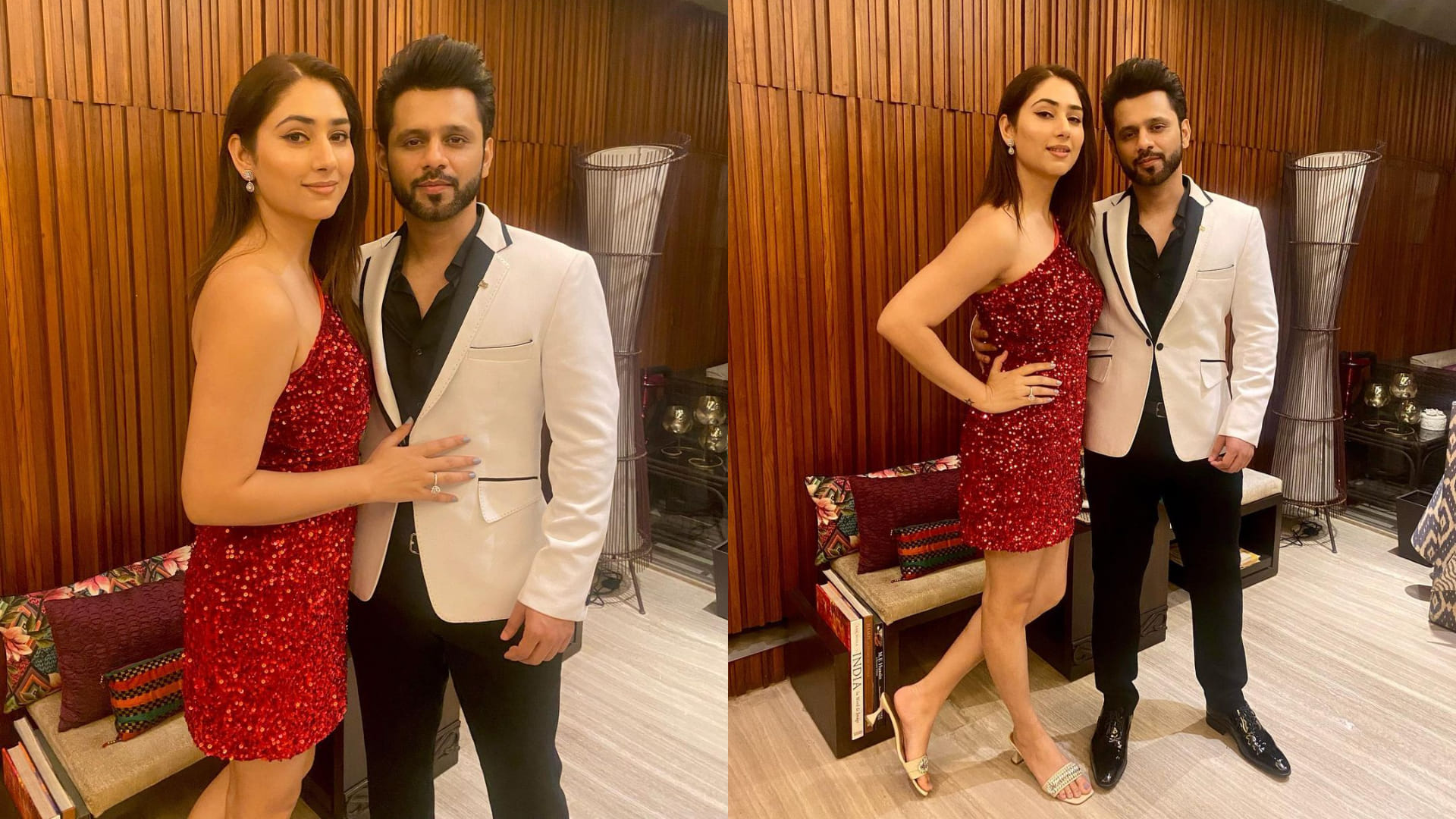 Bade Achhe Lagte Hain Serial Actress Disha Parmar Looks Hot in Red Mini Dress With Rahul Vaidya News in Hindi