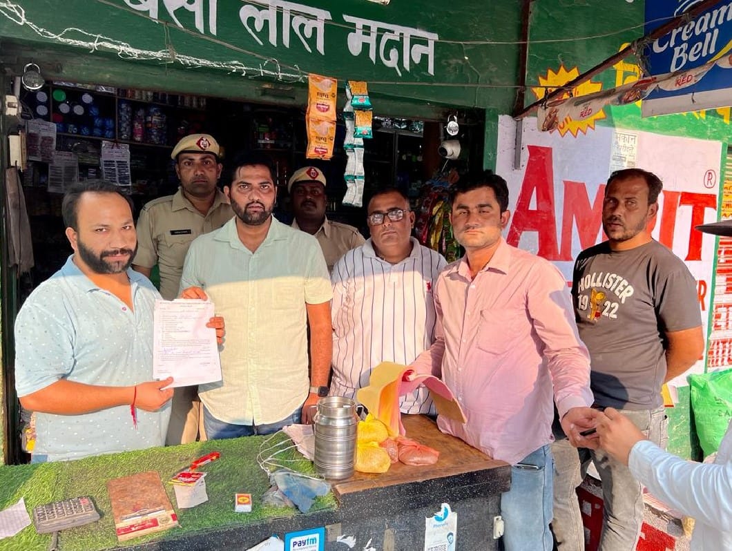 Encroachment removed from Jagadhri Workshop Road, challans of shopkeepers deducted