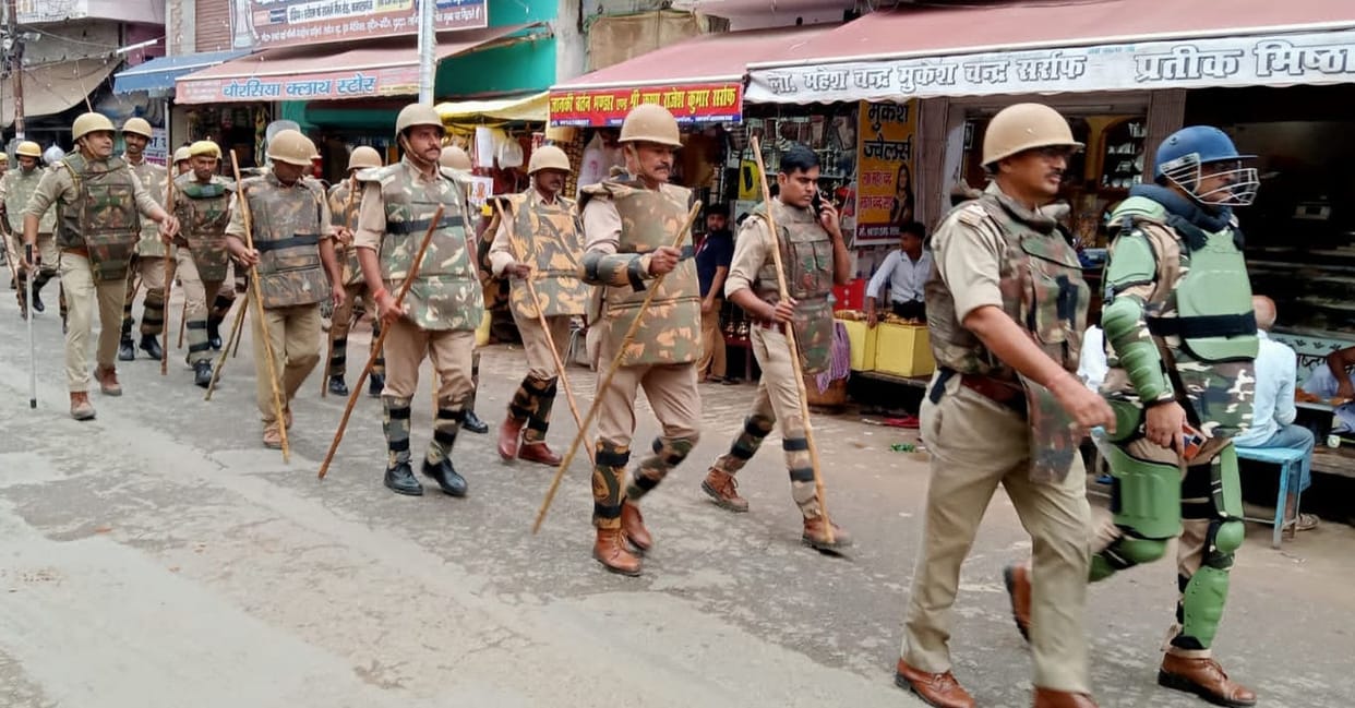 Route march done by practicing to deal with the rebels