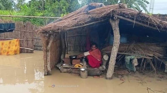 flood in khadda area