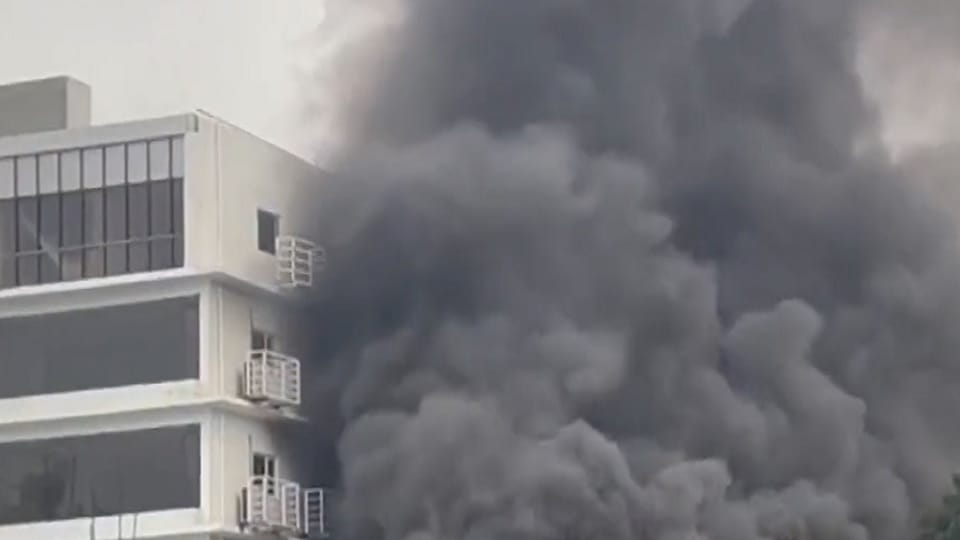 fire break out in noida sector three in a factory