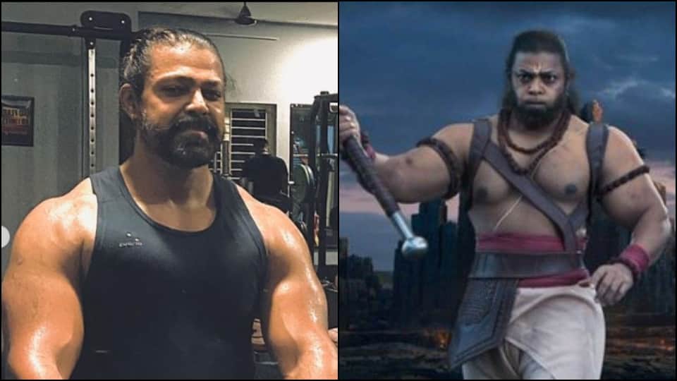 prabhas saif ali khan film adipurush hanuman character devdatta gajanan nage fitness video viral on internet