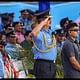Air Chief Marshal Choudhary taking salute on Air Force Day