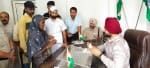 कुरुक्षेत्र।लोगों की शिकायत सुनते खेल राज्यमंत्री संदीप सिंह।