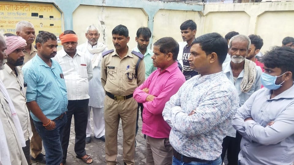 Sudden death of home guard of traffic operation in agra